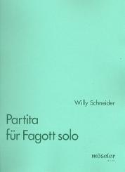 Schneider, Willy: Partita für Fagott solo 