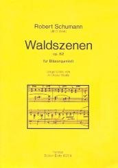 Schumann, Robert: Waldszenen op.82 für Flöte, Oboe, Klarinette in A, Horn und Fagott, Stimmen 