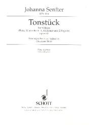 Senfter, Johanna: Tonstück E-Dur op.60 für Flöte, Klarinette in A, 4 Hörner und 2 Fagotte, Stimmen 