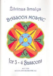 Smalys, Zilvinas: Bassoon Mosaic für 3-4 Fagotte, Partitur und Stimmen 