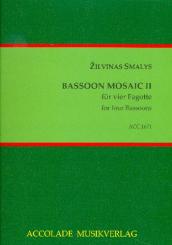 Smalys, Zilvinas: Bassoon Mosaic vol.2 für 4 Fagotte, Partitur und Stimmen 