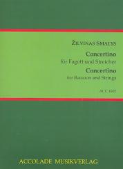 Smalys, Zilvinas: Concertino für Fagott und Streicher für Fagott und Klavier 