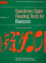 Specimen sight reading tests Grades 1-5 for bassoon 
