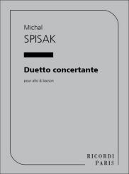 Spisak, Michal: Duetto concertante pour alto et basson partition 