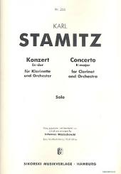 Stamitz, Karl: Konzert Es-Dur für Klarinette und Orchester, Klarinette solo 