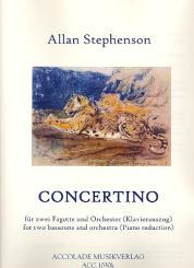 Stephenson, Allan: Concertino für 2 Fagotte und Orchester für 2 Fagotte und Klavier 