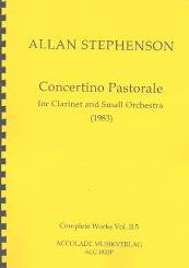 Stephenson, Allan: Concertino Pastorale für Klarinette und kleines Orchester, Partitur 