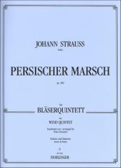 Strauss, Johann (Sohn): Persischer Marsch op.289 für Flöte, Oboe, Klarinette, Horn, Fagott, Partitur und Stimmen 