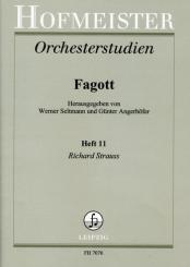 Strauss, Richard: Orchesterstudien Fagott Band 11  