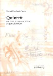 Suthoff-Gross, Rudolf: Quintett für Flöte, Oboe, Karinette, Horn und Fagott, Partitur 