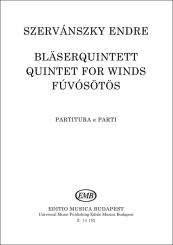 Szervánsky, Endre: Quintett Nr.1 für Flöte, Oboe, Horn, Klarinette und Fagott, Partitur und Stimmen 