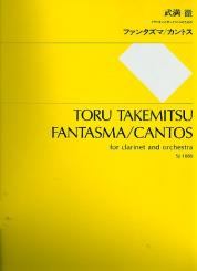 Takemitsu, Toru: Fantasma (Cantos) for clarinet and orchestra study score 
