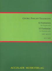 Telemann, Georg Philipp: 12 Fantasien TWV 40:2-13 für Fagott, 2. Auflage 2016 