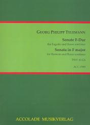 Telemann, Georg Philipp: Sonate F-Dur TWV 41:G6 für Fagott und Bc 
