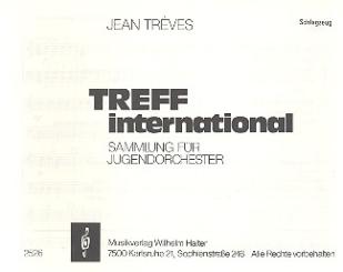 Treff International Band 1 für Blasorchester, Schlagzeug 