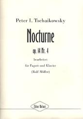 Tschaikowsky, Peter Iljitsch: Nocturne op.14,4 für Fagott und Klavier 