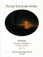 Tschaikowsky, Peter Iljitsch: Nocturne c-Moll op.19,4 für Fagott und Klavier 