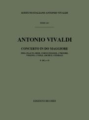 Vivaldi, Antonio: Concerto do maggiore F.XII,23 für 2 Flöten, Oboe, Engl. Horn, 2 Trp, Streicher und 2 Cembali, Partitur 