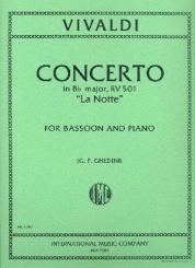 Vivaldi, Antonio: Concerto in Bb Major RV501 'La Notte' for bassoon and piano 