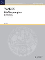 Wanek, Friedrich K.: 5 Impromptus für Fagott und Gitarre 