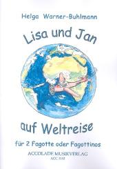 Warner-Buhlmann, Helga: Lisa und Jan auf Weltreise für 2 Fagotte (Fagottinos), Spielpartitur 
