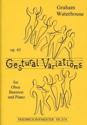 Waterhouse, Graham: Gestural Variations op.43 for oboe, bassoon and piano 