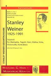 Weiner, Stanley: Septett WeinWV66 für Klarinette, Fagott, Horn, Violine, Viola, Violoncello und Kontrabass, Partitur und Stimmen, Faksimile 