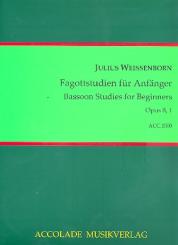 Weissenborn, Julius: Fagottstudien für Anfänger op.8,1 für Fagott 