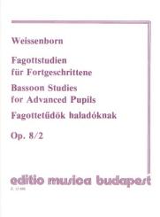 Weissenborn, Julius: Fagottstudien für Fortgeschrittene op.8,2  