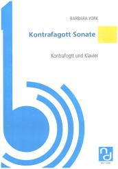 York, Barbara: Kontrafagott Sonate (The Sunken Garden) für Kontrafagott und Klavier,   