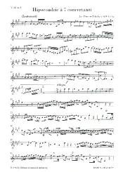 Zelenka, Jan Dismas: Hipocondrie à 7 concertanti für 2 Oboen, Fagott, 2 Violinen, Viola und Violoncello (Kontrabass), Violine 1 