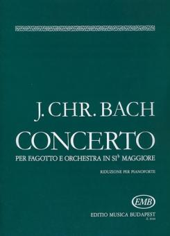 Bach, Johann Christian: Concerto in si bemol maggiore per fagotto e orchestra, Klavierauszug 