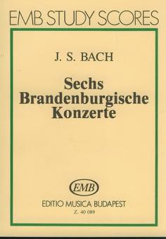 Bach, Johann Sebastian: 6 Brandenburgische Konzerte Studienpartitur 