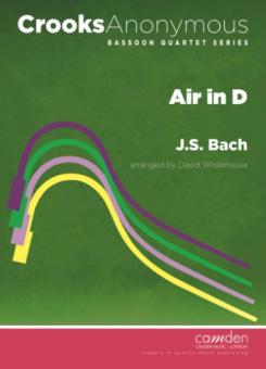 Bach, Johann Sebastian: Air in D Major for 4 bassoons, score and parts 