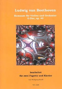 Beethoven, Ludwig van: Romanze G-Dur op.40 für Violine und Orchester für 2 Fagotte und Klavier 