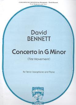 Bennett, David: Concerto g minor for tenor saxophone and piano, (1. movement) 