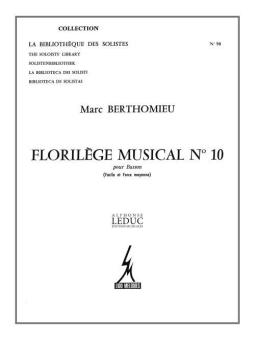 Berthomieu, Marc: Florilège Musical no.10 pour basson seul 
