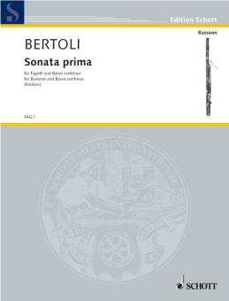 Bertoli, Giovanni Antonio: Sonata prima für Fagott und Klavier (Basso continuo) 