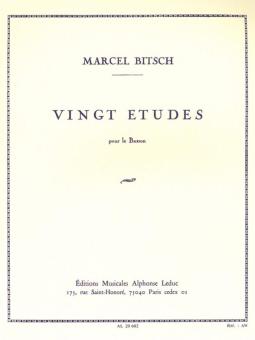 Bitsch, Marcel: 20 etudes pour bassoon  