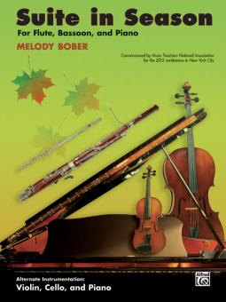 Bober, Melody: Suite in Season for flute (violin), basson (cello) and piano, parts 