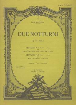 Boccherini, Luigi: Notturno op. 38,1 G467 für Oboe (Flöte), Fagott, Horn Violine, Viola und Kontrabass, Stimmen 