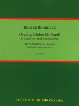 Bourdeau, Eugène: 30 Etüden für Fagott,   