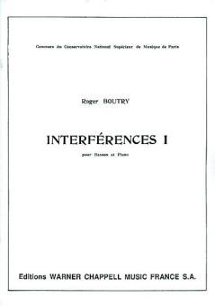 Boutry, Roger: Interférences 1 pour basson et piano 