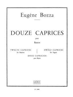 Bozza, Eugène: 12 caprices pour basson 
