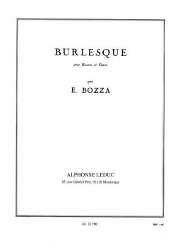 Bozza, Eugène: Burlesque pour basson et piano 