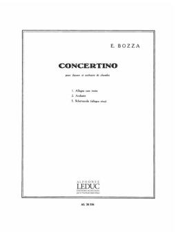Bozza, Eugène: Concertino pour basson et orchestre de chambre pour basson et piano 