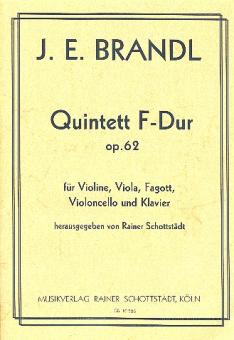 Brandl, Johann Evangelist: Quintett F-Dur op.62 für Fagott, Violine, Viola, Violoncello, und Klavier 