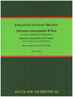 Brandl, Johann Evangelist: Sinfonia concertante B-Dur für 2 Fagotte und Orchester, Klavierauszug mit Solostimmen 
