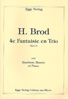 Brod, Henri: Fantasie en trio no.4 op.21 für Oboe, Fagott und Klavier, Stimmen 