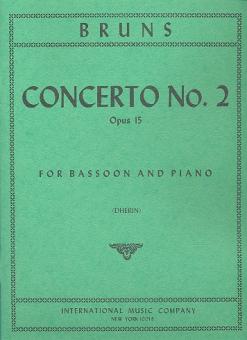 Bruns, Victor: Konzert c-Moll Nr.2 op.15 für Fagott und Klavier 